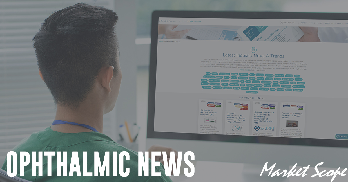 Meeting-Related Launches Include Range of Ophthalmic Products