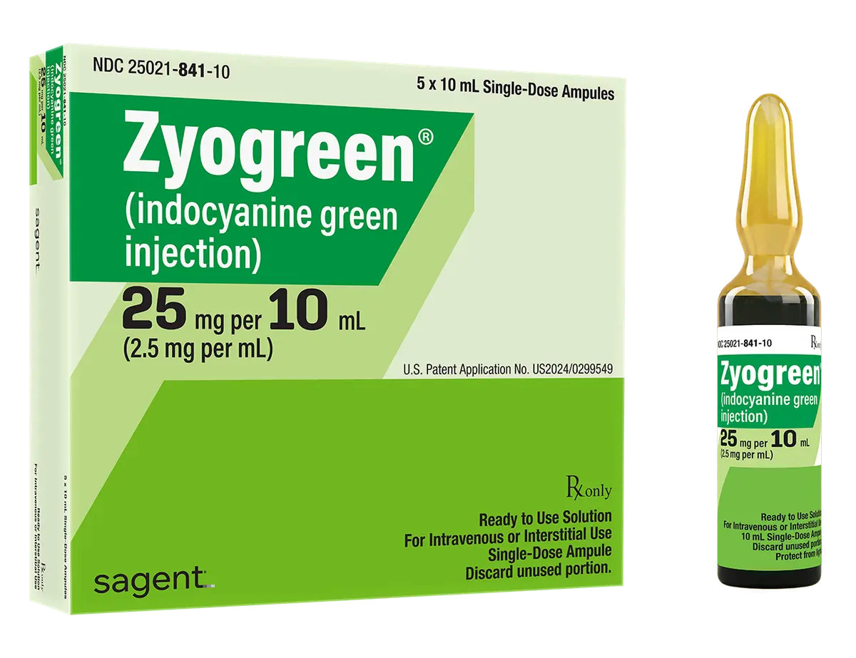 Sagent Launches Zyogreen Ready-to-Use Indocyanine Green Dye for Injection in the US